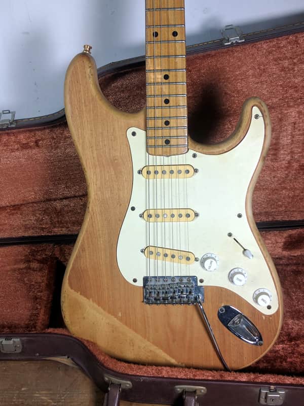Hondo II Professional Stratocaster Made In Japan 1970's-Natural-Post Lawsuit image 1