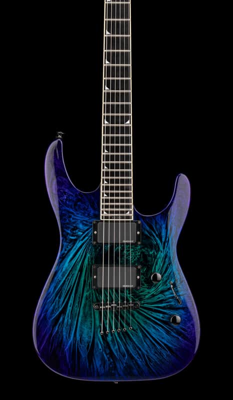 Jackson SLSMG Super Lightweight Soloist ('06-'11) - Eerie Dress Swirl #041708 with Hard Case image 1