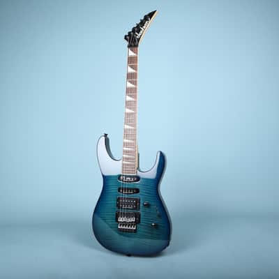 Jackson DK2 Dinky Transparent Blue Burst Seymour Duncan Floyd Rose image 2