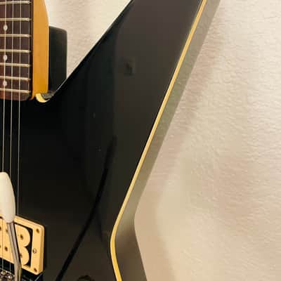Bradley By Fujigen-Gakki Star Shaped 24 3/4” Scale Mahogany Body 1980’s - Gloss Black image 11
