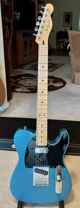 Fender Telecaster, 2016, Lake Placid Blue w/ Black Pickguard. w/HSC. Upgraded by 920D Custom image 1
