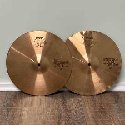 Paiste 404 "Brown Label" 14" Sound Edge Hi-Hat Cymbals (Pair) 972g/946g image 1