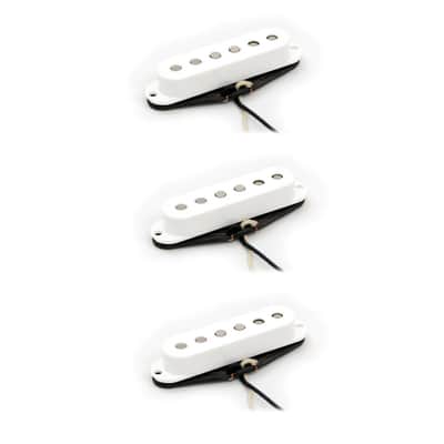 Porter Pickups - 1960’s Strat Stratocaster Pickup Set for Electric Guitar - White image 1