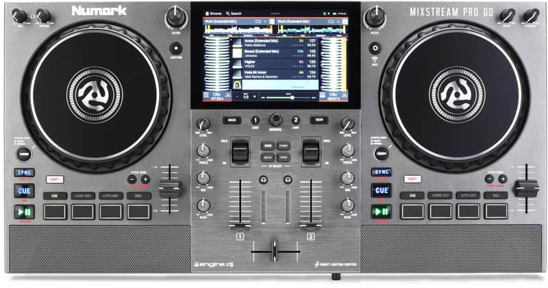 Immagine Numark Mixstream Pro Go 2-Channel Battery-Powered Standalone Streaming DJ Console 2023 - Present - Black - 1