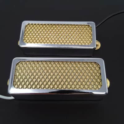 True Custom Shop® Gold Foil Mini Humbucker Neck Bridge Pickup Set for Gibson & Epiphone Firebird image 2