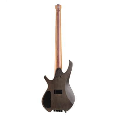 Cort SPACE5SDB Space 5 Poplar Burl Top Soft Maple Body 7pcs Roasted Maple, Walnut, Purple Heart & Maple Neck 5-String Bass Guitar w/Gig Bag image 3