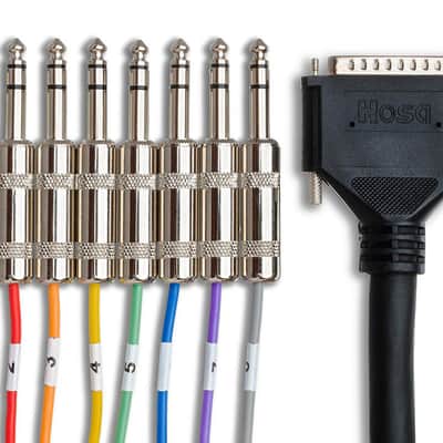 Hosa DTP-802 DB25 to TRS Multichannel Cable Snake - 6.6' image 2