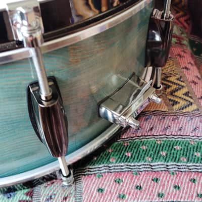 SSS Solid Shell Shop Custom Snare Drum 2025 - Turquoise image 17