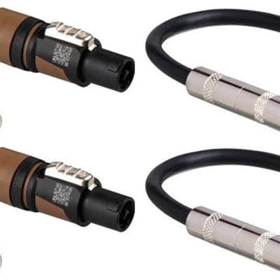 4 Hosa GSK-112 1/4" Female to Speakon Male Speaker Cable Adapter 12 AWG image 1