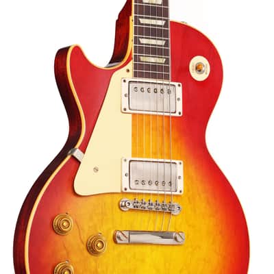 Gibson Custom Shop 1958 Les Paul Reissue Left-Handed Washed Cherry Sunburst VOS image 5