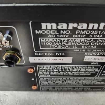 Very Clean Rebuilt Marantz Model: PMD351 Combo Cassette Deck & CD Player image 14