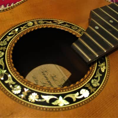 Julius Heinrich Zimmermann Leipzig No. 6  c1906 all solid Antique  parlor  romantic concert  guitar image 9