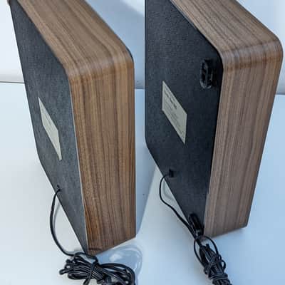 ​Grundig Flach-Box 180 Vintage Flat Wall Speakers Pair (1970s Germany) - Wood & Metal Grille image 8
