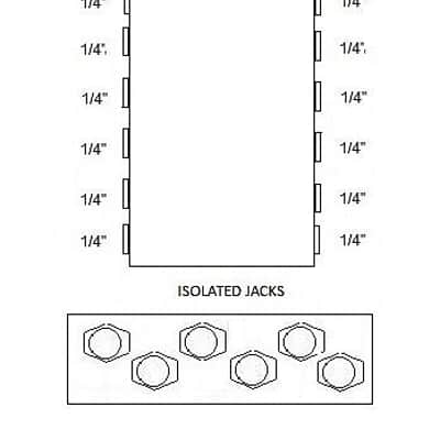 AMERICAN LOOPERS 6 Way Junction Box With Isolated Jacks Pedalboard Patchbay image 3