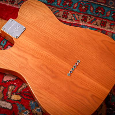 FENDER USA Custom Shop Knotty Pine Telecaster Thinline "Aged Natural + Rosewood" (2020) image 20