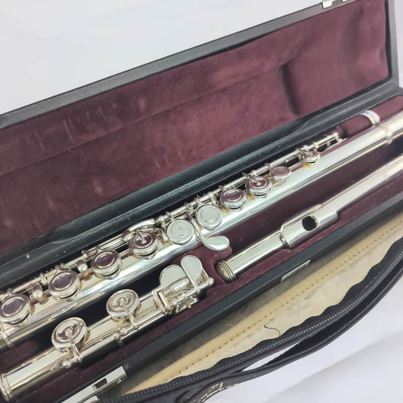Yamaha yfl-517 solid silver headjoint AM cut image 1