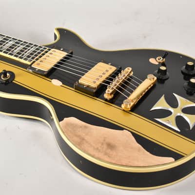 1973 Gibson Les Paul Custom James Hetfield Iron Cross Vintage Electric Guitar w/HSC image 4