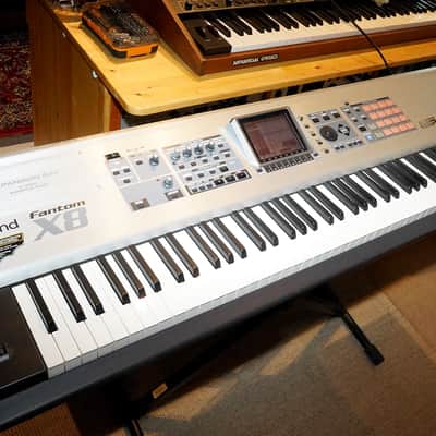 Roland Fantom-X8 88-Key Workstation Keyboard 2003 - 2004 - Silver image 2