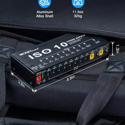 Mosky ISO 10 Isolated Output Guitar Bass Effect Pedal Power Supply 9V 12V 18V US Plug image 14