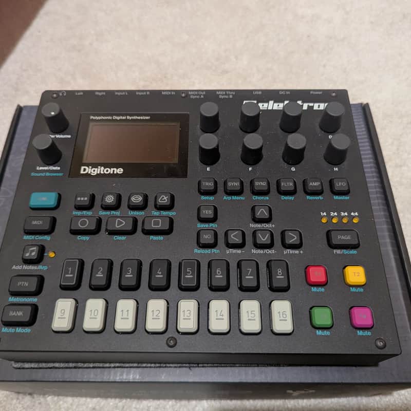 2017 – 2024 Elektron Digitone 8-Voice Digital Synthesizer Black