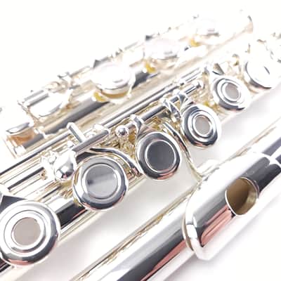 Refurbished++ Di Zhao 701 E Silver Pre-Pro Step Up Flute B Foot Open Hole image 8