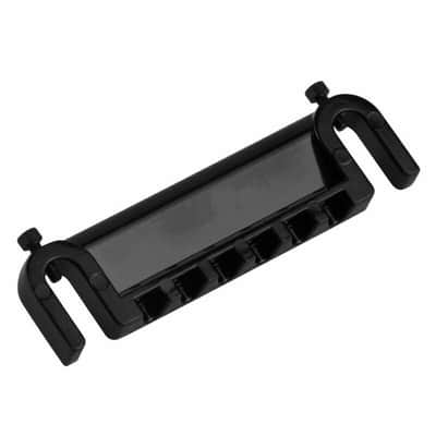 Les Paul SG Style Flexible Wraparound Bridge Tailpiece, Black image 4