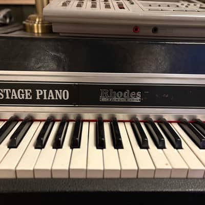 Rhodes Mark II Stage 73-Key Electric Piano 1979 - 1983 - Black Flat Top image 3