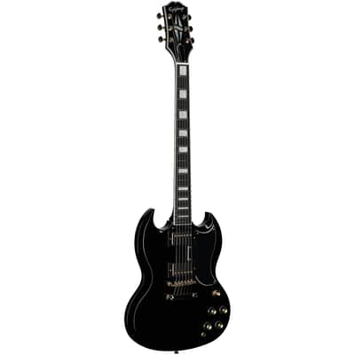 Epiphone Inspired by Gibson SG Custom Electric Guitar (with Gig Bag), Ebony image 7