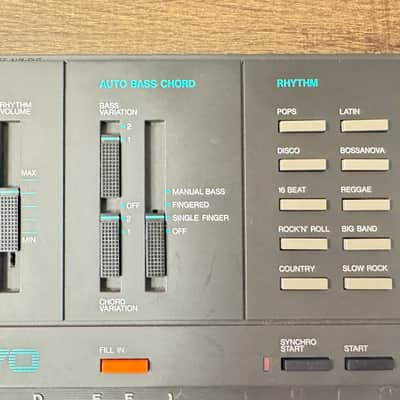 Yamaha PSS-370 Synthesizer 1987 - Black image 4