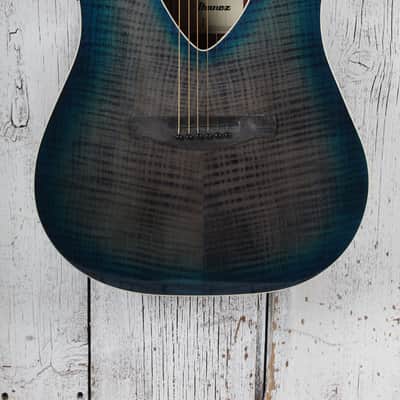 Ibanez Altstar ALT50FA Acoustic Electric Guitar Flame Maple Art Blue Doom Burst image 1