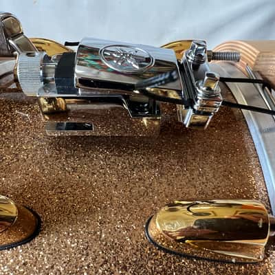 Yamaha Elvin Jones Signature snaredrum 2010s - Gold sparkle, gold lugs. image 4
