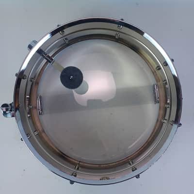Ludwig Steel Rocker 8Lug Snare Drum 80s 5x14"Vintage Chrome Black/White #841227 image 11