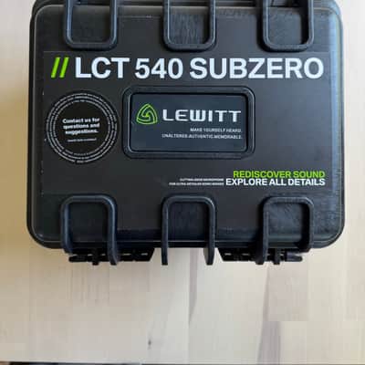 Lewitt LCT-540-SUBZERO Large Diaphragm Condenser Microphone 2010s - Black In Original Box w Pop Filter etc Excellent Condition image 8