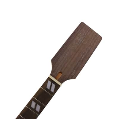 Unfinished Electric Guitar Neck – 22 Frets, 24.75" Scale (Mahogany/Rosewood) image 3