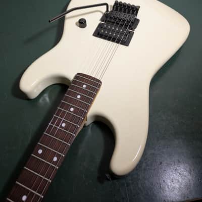 Alpha Matsumoku Japan Kramer Charvel style super strat 80's White image 17
