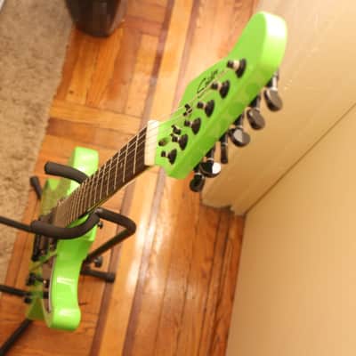 hard luck kings hard luck kings spider neon green firebird stlye electric guitar emg hz pickups 2017 image 3