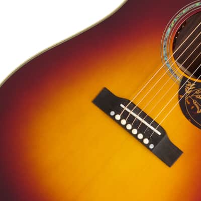 Epiphone Hummingbird Deluxe EC Autumn Burst - Acoustic Guitar image 6
