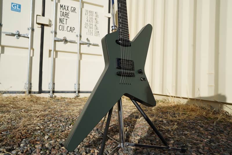 ESP Custom Shop Random Star S-H Army Green Satin 6-String Electric