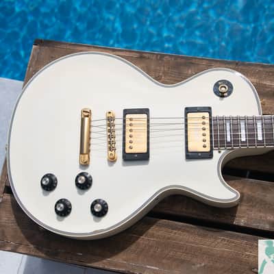 Greco EGC-600 1987 - Aged White - “Mint Collection” w Open "O" - Made in Japan image 2