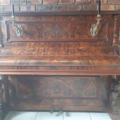 Rare German Antique Carl Ecke Upright Piano Circa 1890 image 4