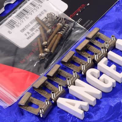 Fender Road Worn Aged Stratocaster Bridge Saddle Kit, 0997203000 image 2