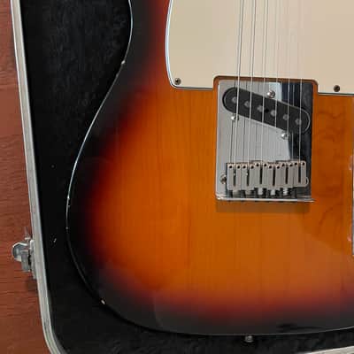 Fender American Standard Telecaster with Maple Fretboard Brown Sunburst W/Case image 12
