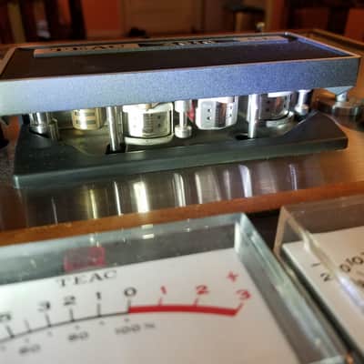 Teac A-4010SL 4-head R2R Auto-Reverse 2-track 1/4" 7" reel to reel recorder tape deck player 1970s - stained wood and stainless steel image 2