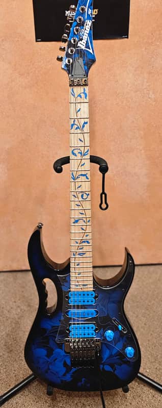 Ibanez Jem 77P Blue Floral Pattern image 1