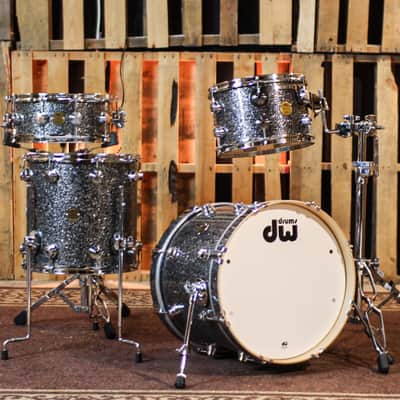 DW Collector's Jazz Maple Gum Black Galaxy Drum Set - 18,12,14,14sn - SO#1393931 image 1