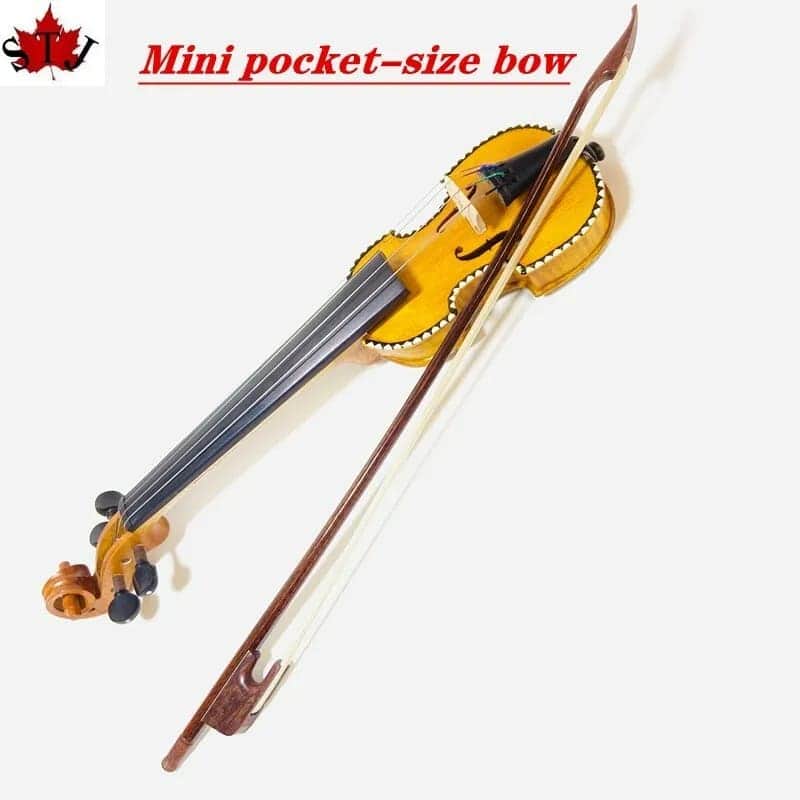 3pcs pocket-size Baroque Mini snakewood violin bow,Length: 17"1/4 image 1