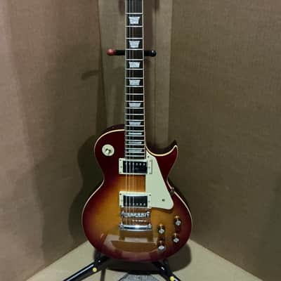 Vintage Single Cut Electric Guitar - Cherry Sunburst image 1