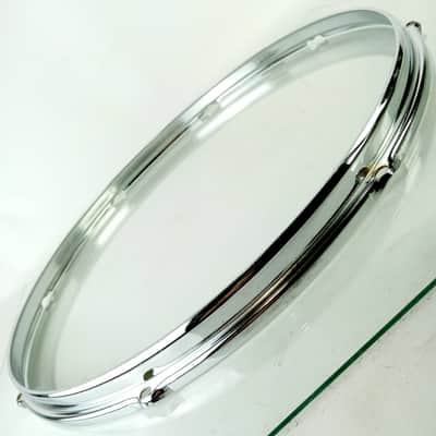 Slingerland 18"Floor Tom Drum Stick-Saver Batter Rim Chrome Steel COS Vintage70s image 1