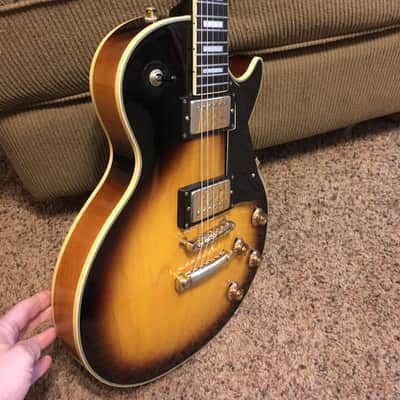 Samick Japan  Single Cutaway SCustom 1980's Tobacco Burst image 4