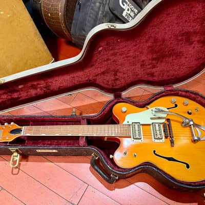 1967 Gretsch Chet Atkins 6120 Western Orange w/ Original Hardshell Case image 10